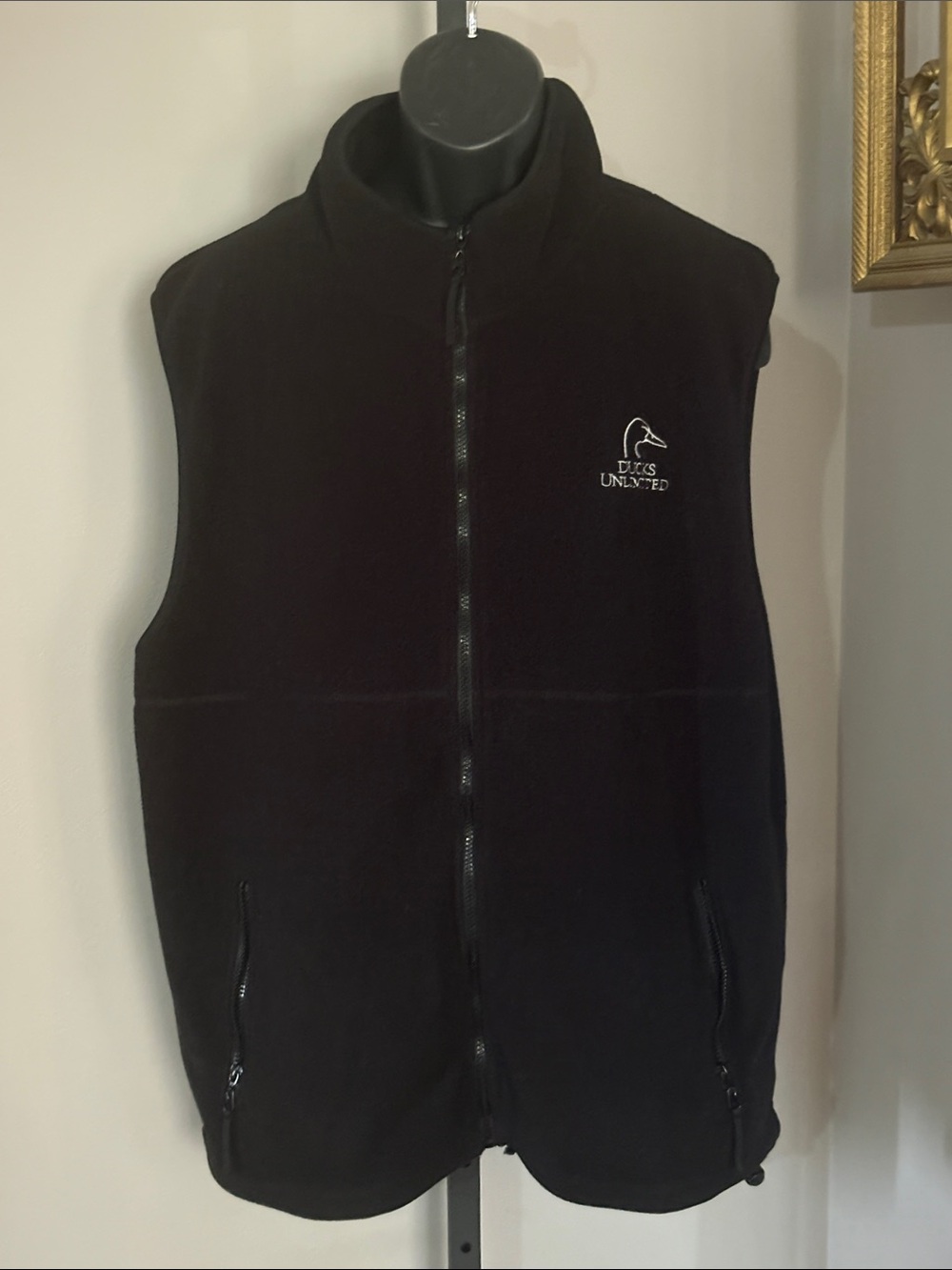 Ducks Unlimited XXL Men's Black Fleece Vest